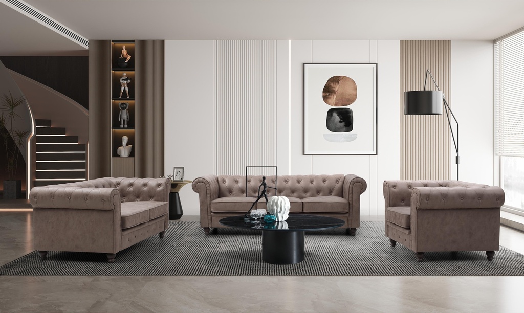 Solaro Sofa Set -1301B(3+2+1)