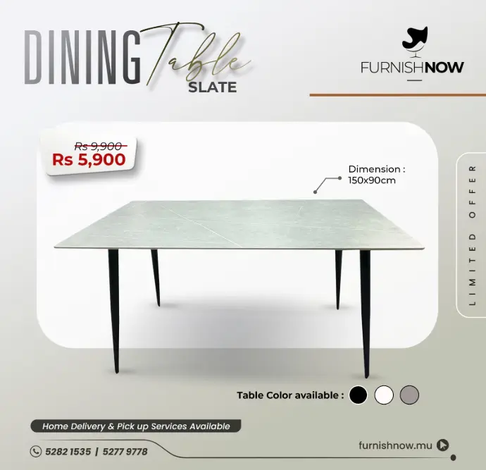 Dining Table Slate (150x90)