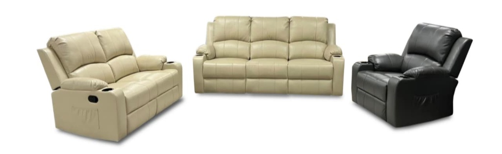 Milano Air Leather Recliner Sofa -2 Seater(PREORDER END MAY)