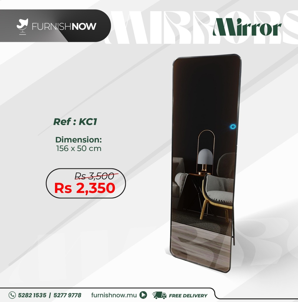 Full Length Stand/Wall Mounted Mirror - KC1