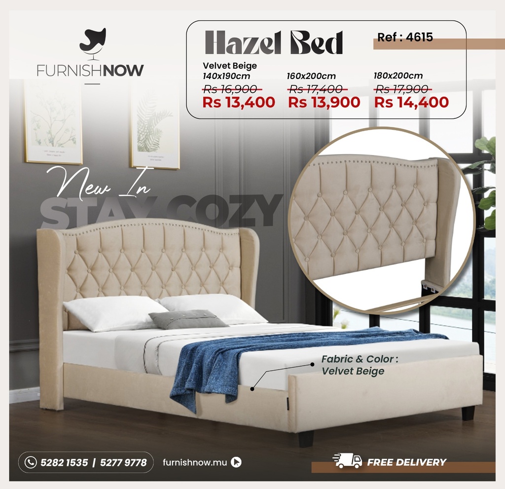 Hazel Bed Ref:4615