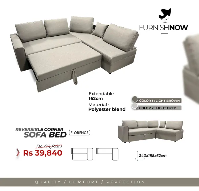 Florence Corner SofaBed Ref: ALEX
