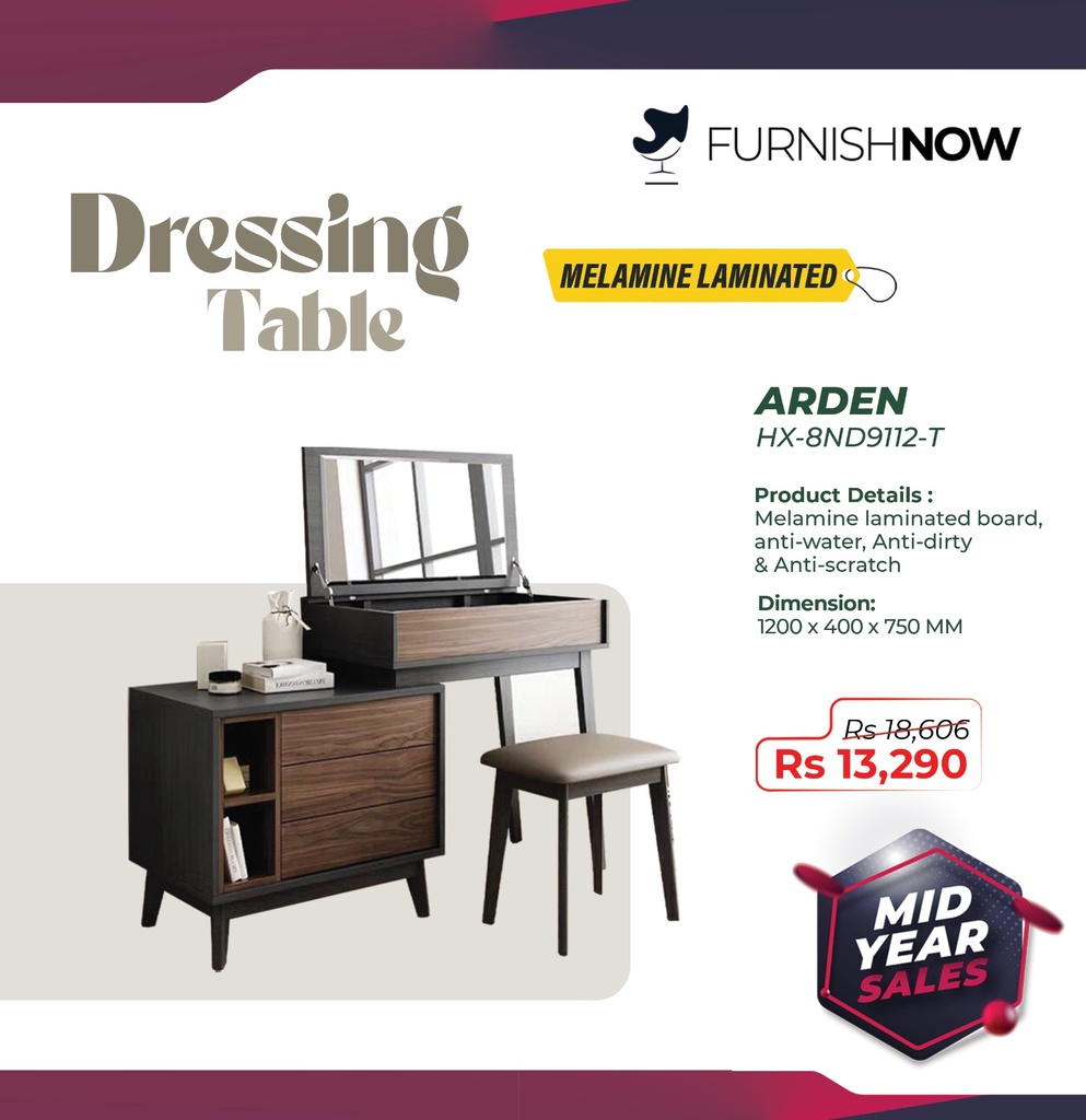 Dressing Table Ref: Arden[HX-8ND9112-T]