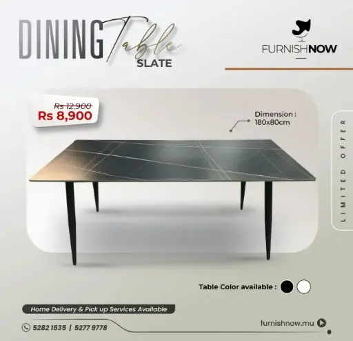 Dining Table Slate (180x80)