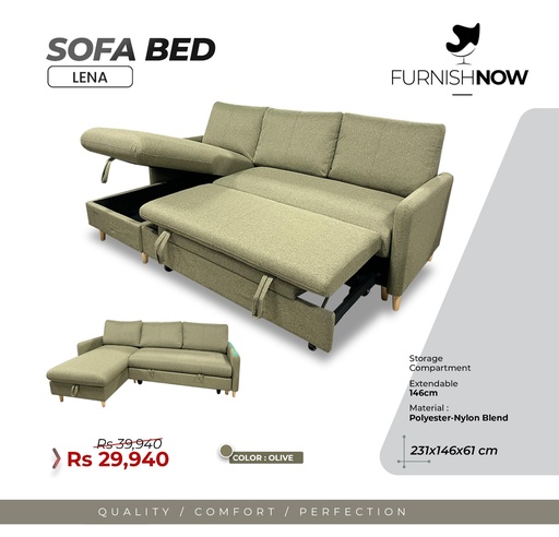 Lena Corner SofaBed Ref: BONO-353 