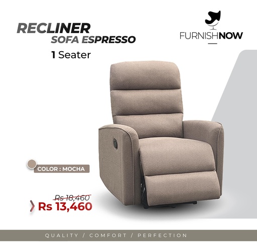 Recliner Sofa Espresso [Ref: Bono-336]