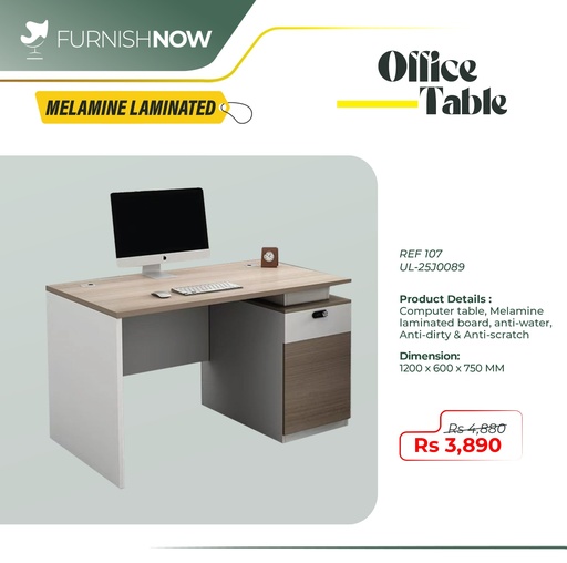 Office Table Ref: 107[UL-25J0089]