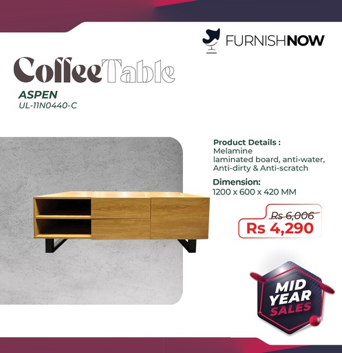 Coffee Table Aspen [Ref:UL-11N0440-C]