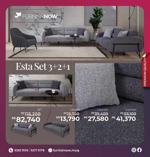 Turkish Sofa Esta- 1 Seater