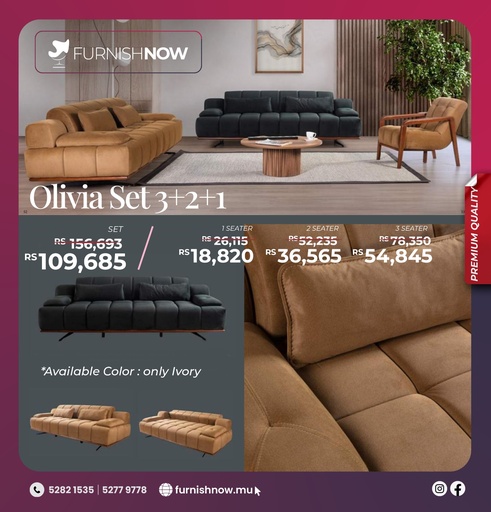 Turkish Sofa Olivia- 1 Seater