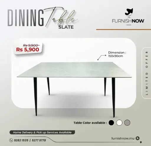 Dining Table Slate (150x90)